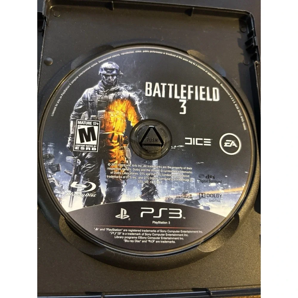 PlayStation 3 PS3 Battlefield 3 Tested Disc Only VG